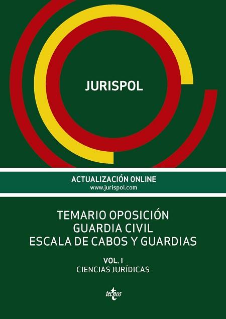 TEMARIO OPOSICION GUARDIA CIVIL ESCALA DE CABOS Y GUARDIAS | 9788430968350