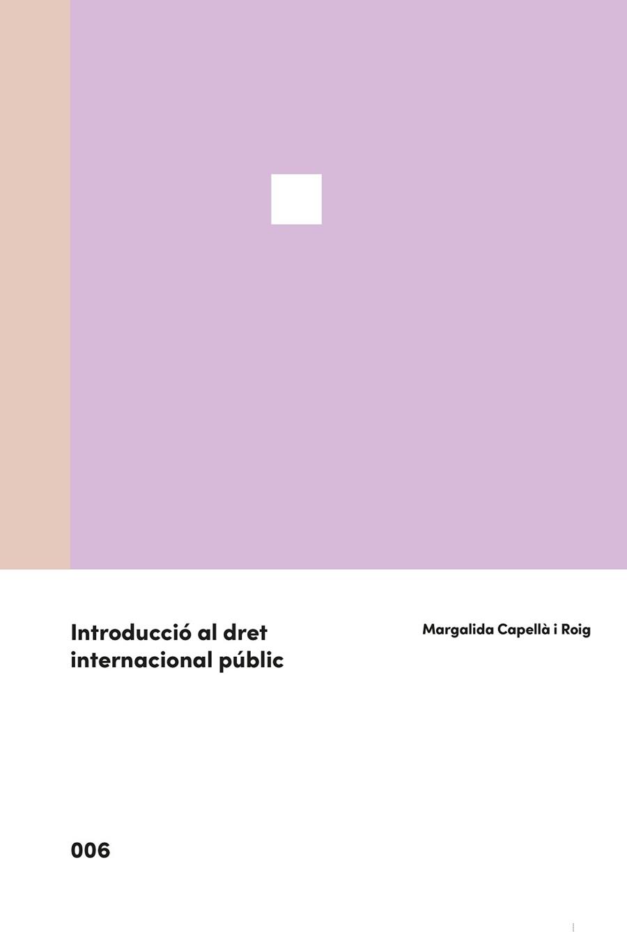 INTRODUCCIO AL DRET INTERNACIONAL PUBLIC | 9788483845127 | CAPELLA ROIG, MARGALIDA