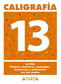 CALIGRAFIA 13 | 9788466727747 | PASTOR FERNANDEZ, ANDREA/RUIZ CASADO, FRANCISCO/ESCOBAR PASTOR, DIONISIO/MAYORAL PASTOR, ESTHER