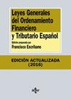 LEYES GENERALES DEL ORDENAMIENTO FINANCIERO Y TRIBUTARIO ESPAÑOL | 9788430970049