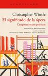 SIGNIFICADO DE LA OPERA, EL | 9791387964306 | WINTLE, CHIRSTOPHER