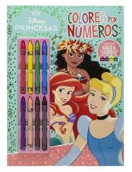 PRINCESAS  COLOREA POR NUMEROS CON CERAS | 9788410029569 | DISNEY