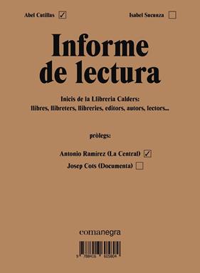 INFORME DE LECTURA | 9788416605804 | CUTILLAS ALBERICH, ABEL / SUCUNZA ALFONSO, ISABEL