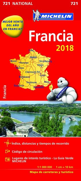 MAPA NATIONAL FRANCIA | 9782067226524