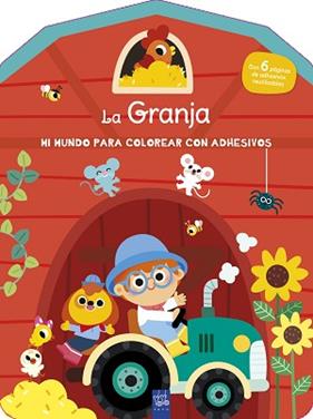 GRANJA, LA  MI MUNDO PARA COLOREAR CON ADHESIVOS | 9788408296867 | YOYO