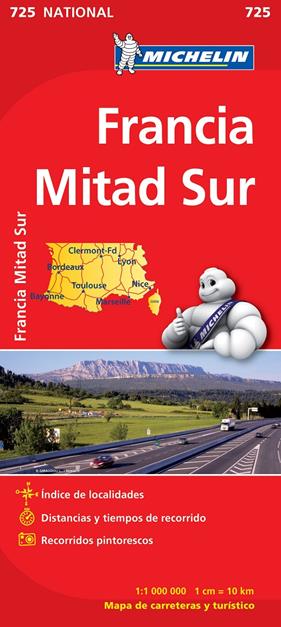 MAPA NATIONAL FRANCIA SUR MICHELIN  | 9782067171244