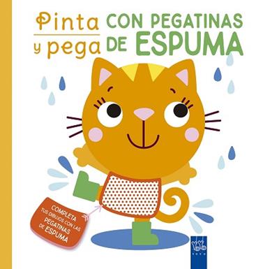 PINTA Y PEGA CON PEGATINAS DE ESPUMA. NARANJA | 9788408250470 | YOYO