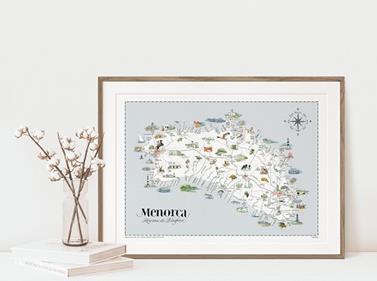 MAPA MENORCA ISLAND MOOD  | MAPA MENORCA | ISLAND MOOD