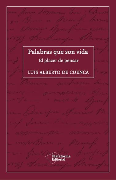PALABRAS QUE SON VIDA | 9788418285035 | DE CUENCA, LUIS ALBERTO